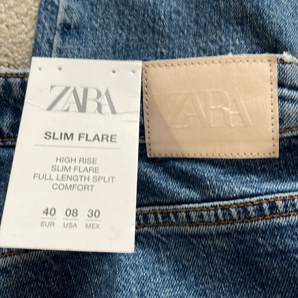 ZARA High Rise Slim Flare Jean - Picture 6 of 6